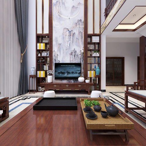Chinese Style A Living Room-ID:878593924