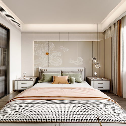 New Chinese Style Bedroom-ID:235697038
