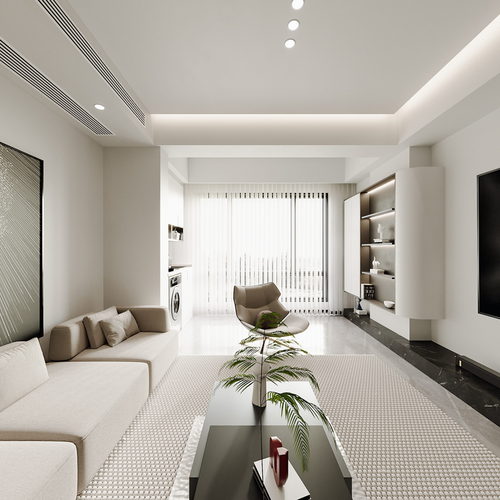 Modern A Living Room-ID:438141112