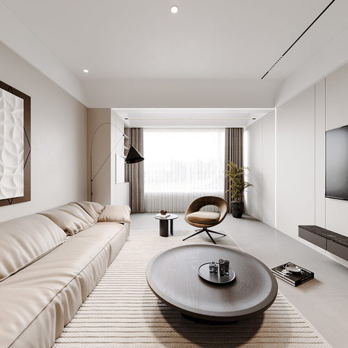Modern A Living Room-ID:930650952