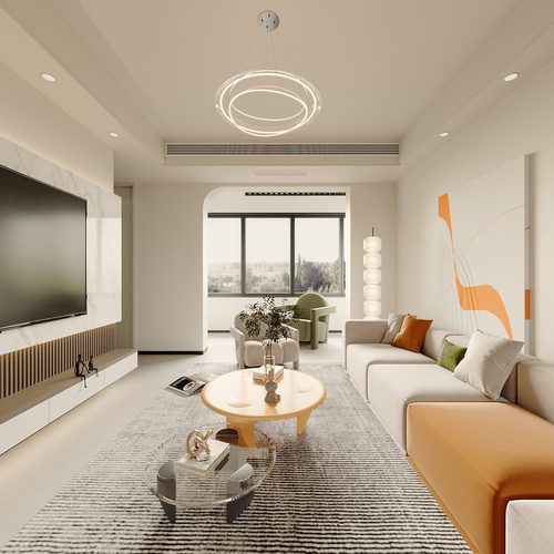 Modern A Living Room-ID:463676933