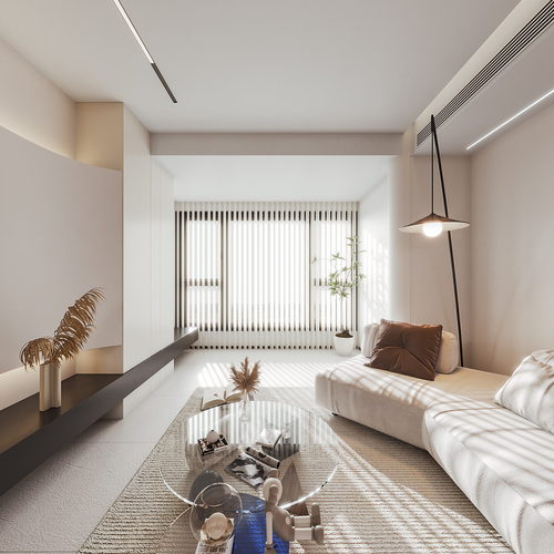 Modern Wabi-sabi Style A Living Room-ID:280422938