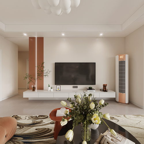 Modern A Living Room-ID:965790035