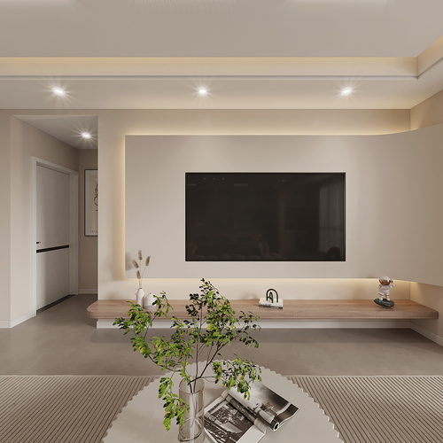 Modern A Living Room-ID:807495126