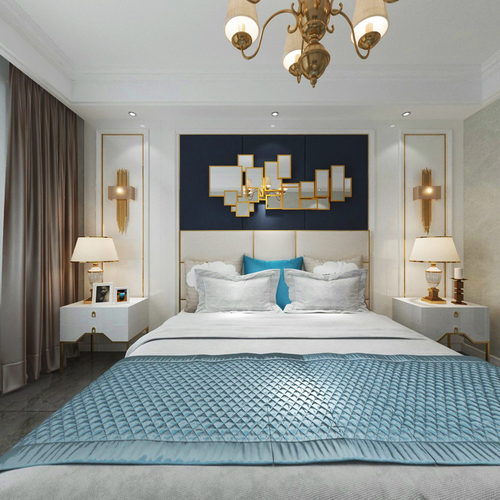 Simple European Style Bedroom-ID:567186128