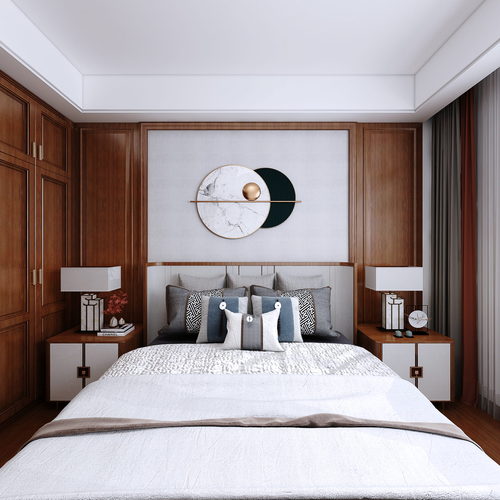 Chinese Style Bedroom-ID:614255919