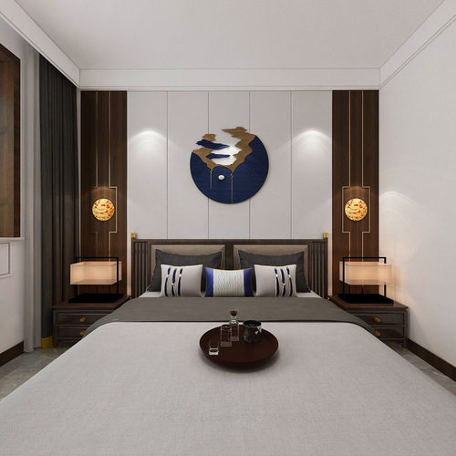 New Chinese Style Bedroom-ID:762643101