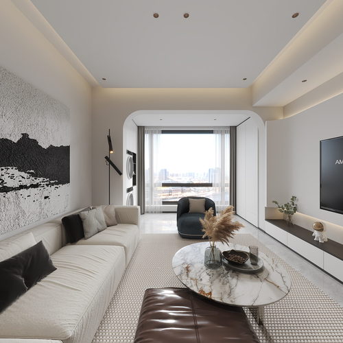 Modern A Living Room-ID:585283998
