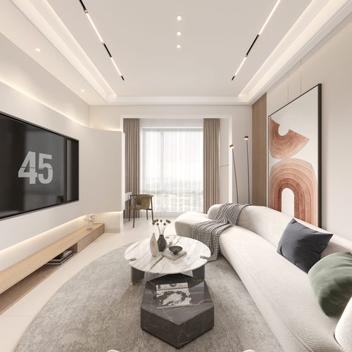 Modern A Living Room-ID:295495995