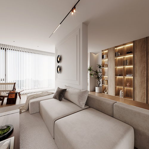 Wabi-sabi Style A Living Room-ID:232238056