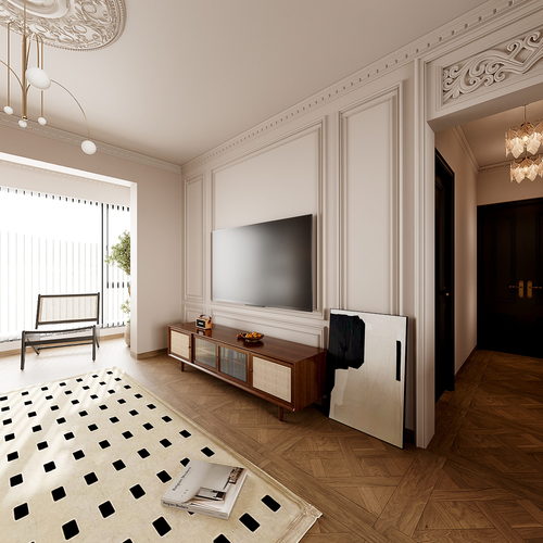 French Style A Living Room-ID:303580052
