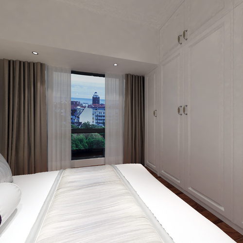Simple European Style Bedroom-ID:900299073