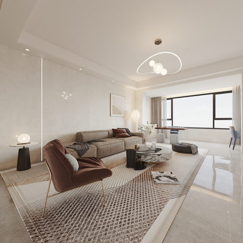 Modern A Living Room-ID:886663919