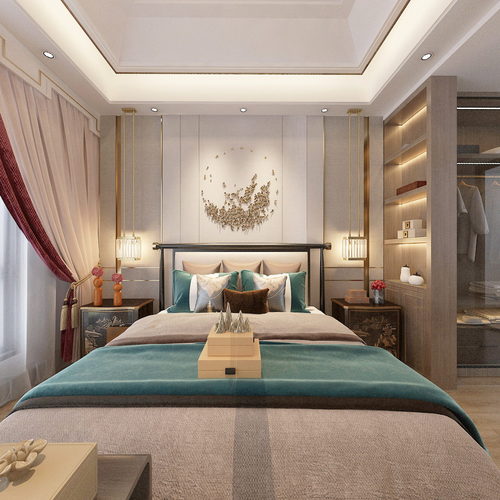 New Chinese Style Bedroom-ID:478732118