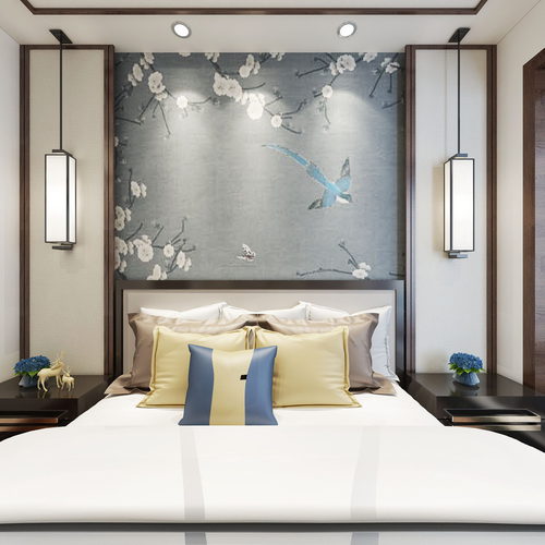 New Chinese Style Bedroom-ID:681746014