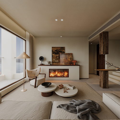 Wabi-sabi Style A Living Room-ID:781923068