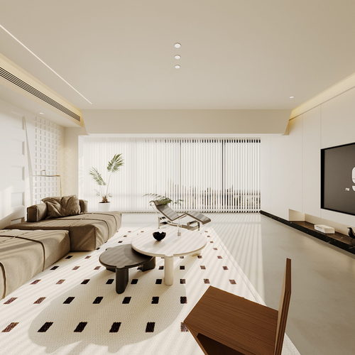 Modern A Living Room-ID:677922013