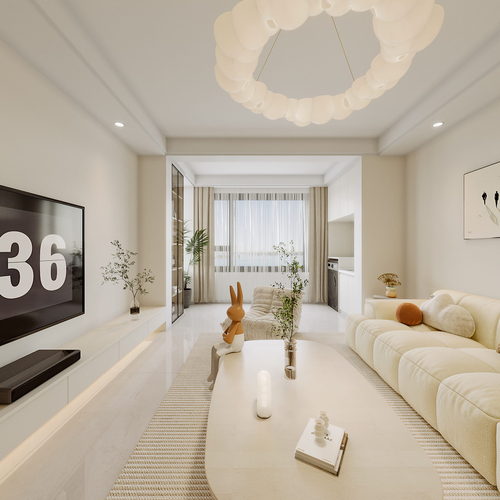 Modern A Living Room-ID:590829855