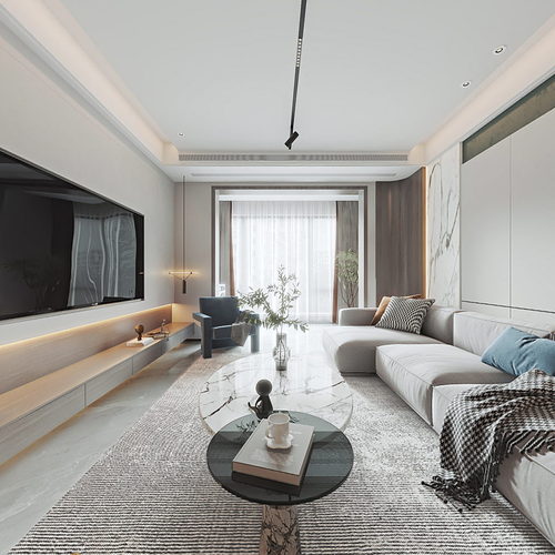 Modern A Living Room-ID:266124012