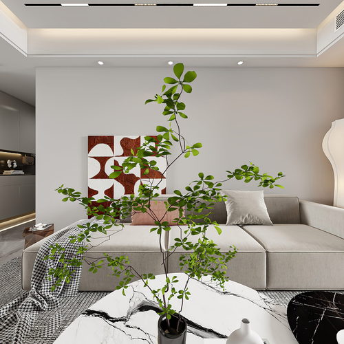 Modern A Living Room-ID:807205921
