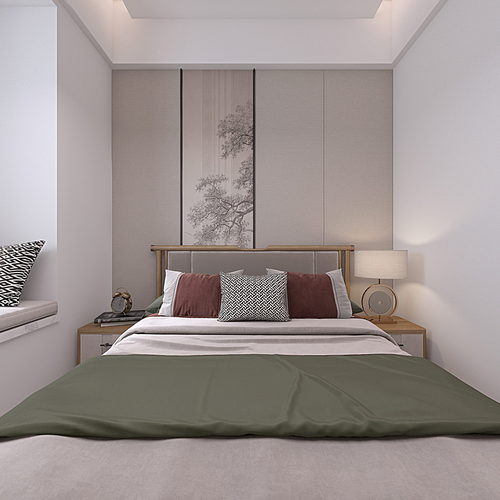 New Chinese Style Bedroom-ID:536930084