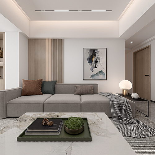 Modern A Living Room-ID:371165996