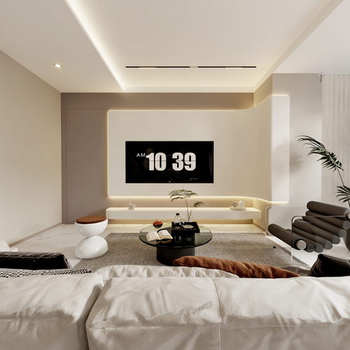 Modern A Living Room-ID:453629026