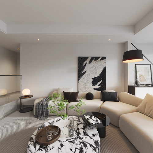 Modern A Living Room-ID:508577117
