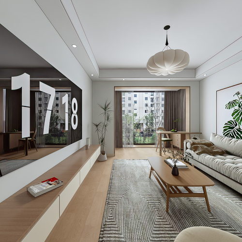 Japanese Style A Living Room-ID:210282092