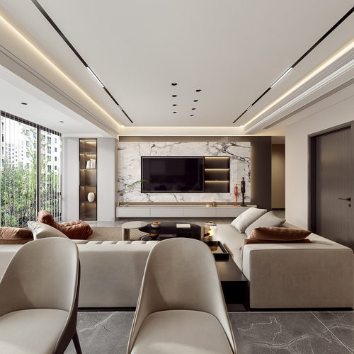 Modern A Living Room-ID:320570959