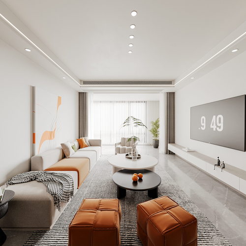 Modern A Living Room-ID:880167019