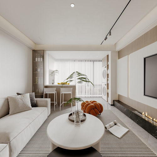 Modern A Living Room-ID:669691092