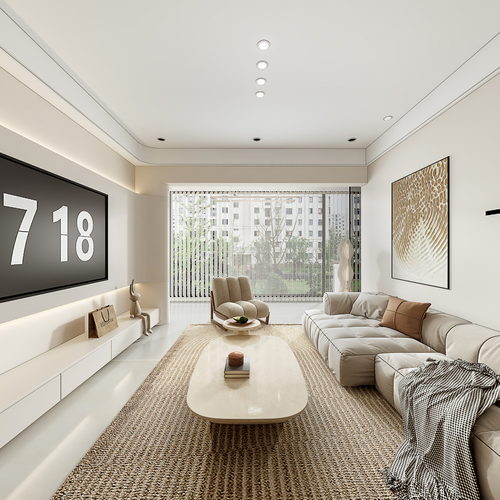 Modern A Living Room-ID:234864007