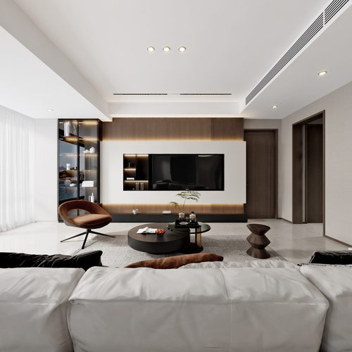 Modern A Living Room-ID:545940446