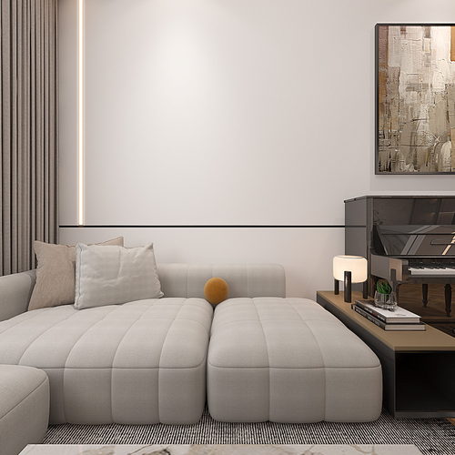 Modern A Living Room-ID:895632988