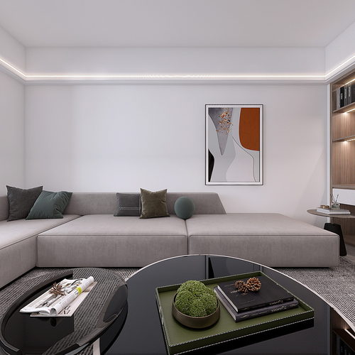 Modern A Living Room-ID:588750884