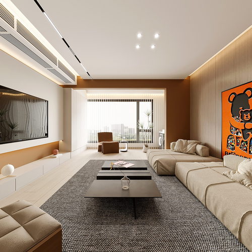 Modern A Living Room-ID:439282898
