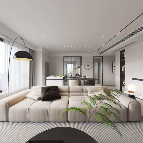 Modern A Living Room-ID:592849978