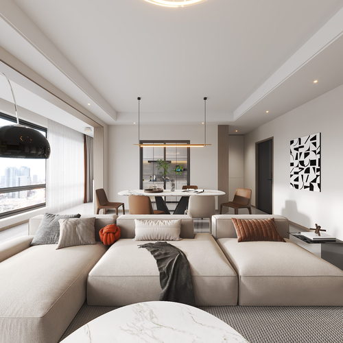 Modern A Living Room-ID:106662997
