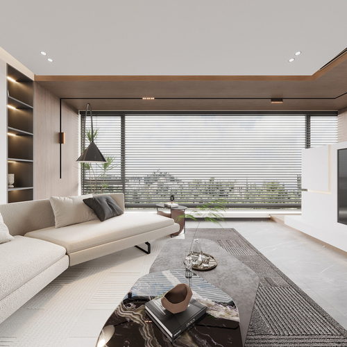 Modern A Living Room-ID:447385072