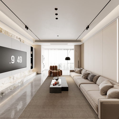 Modern A Living Room-ID:592281109