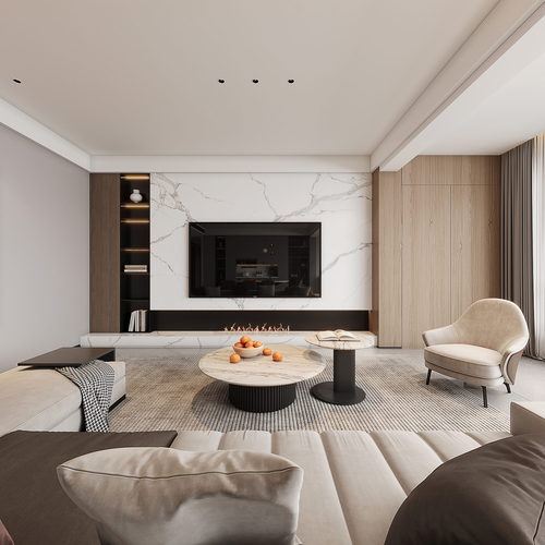 Modern A Living Room-ID:130336057