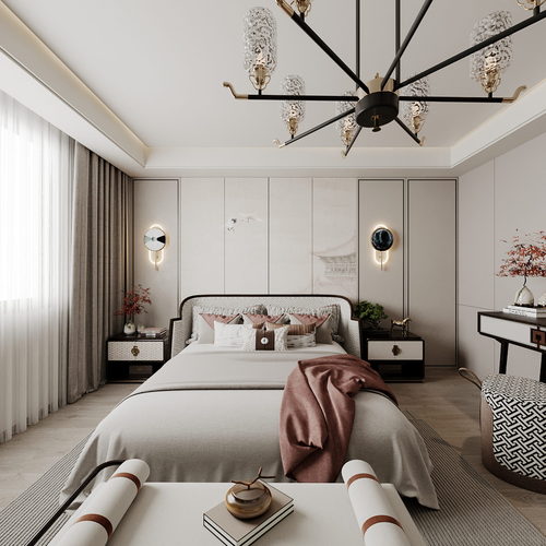 New Chinese Style Bedroom-ID:169552099