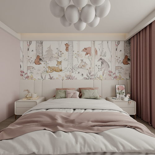 New Chinese Style Girl's Room Daughter's Room-ID:986687907