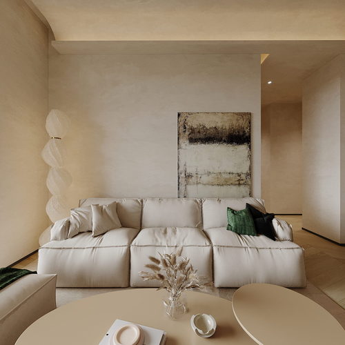 Wabi-sabi Style A Living Room-ID:114310034