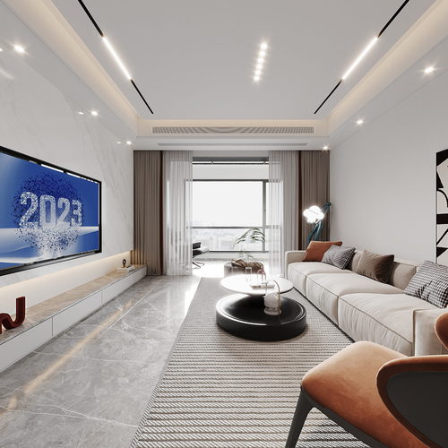 Modern A Living Room-ID:963321921