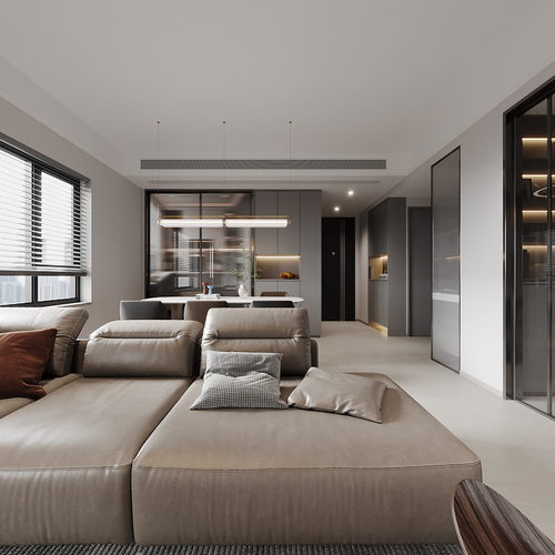 Modern A Living Room-ID:524280139