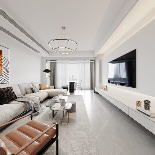 Modern A Living Room-ID:558353906