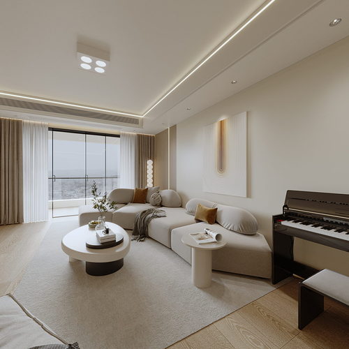 Modern A Living Room-ID:321787128