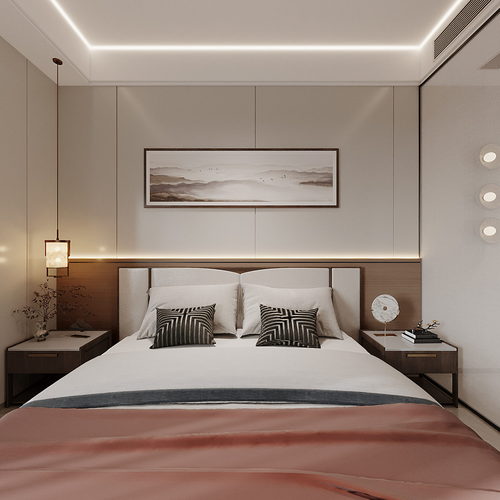 New Chinese Style Bedroom-ID:111498854